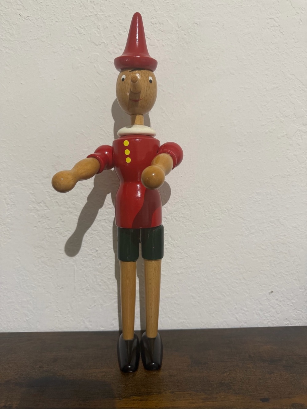 Vintage Wood Pinocchio Puppet Toy Figure 15"-16"